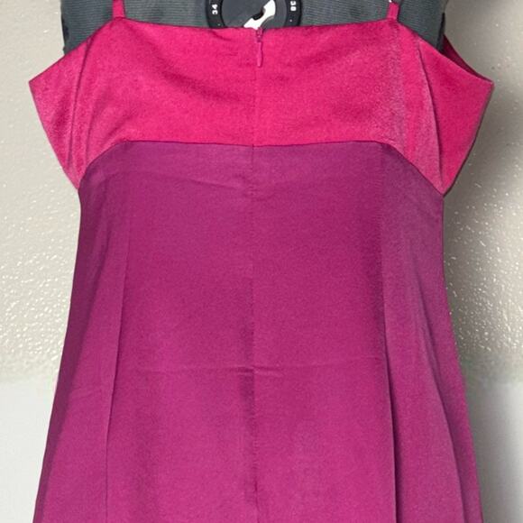 NWT Lulus Feeling Sensational Midi Dress Women's Large Color Block Pink/Magenta - Picture 14 of 16